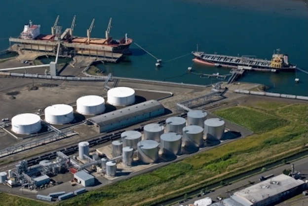 Imperium Renewables biofuels facility, aerial view
