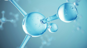 Molecular illustration representing biotechnology